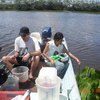 Sampling in Parana floodplain (Brazil)